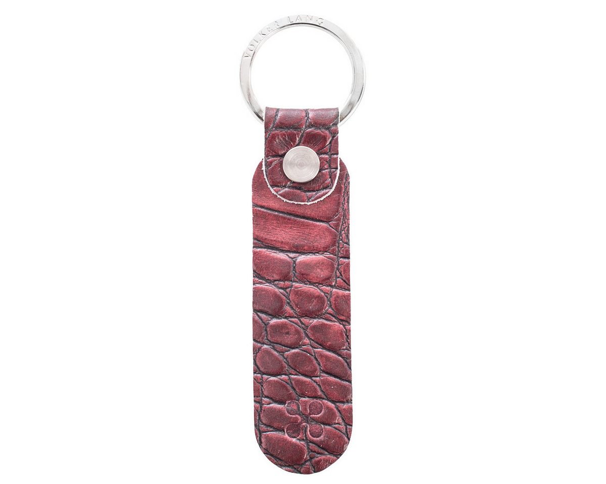 VOLKER LANG Schlüsselanhänger CYCLE Schlüsselring, SR25 - Oberfläche: Kroko - Farbe: mauve von VOLKER LANG