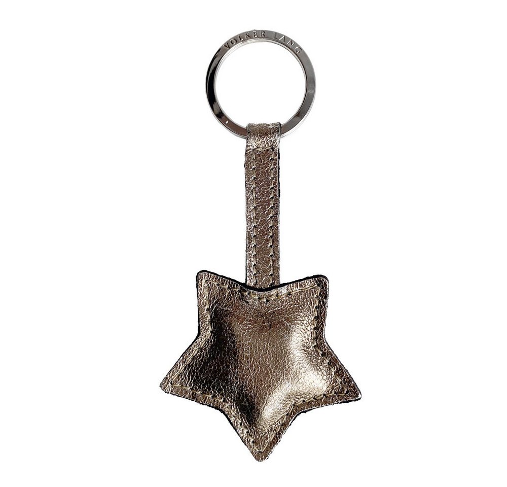 VOLKER LANG Schlüsselanhänger STERN, SR3 - Oberfläche: Metallic - Farbe: bronze (Stück) von VOLKER LANG