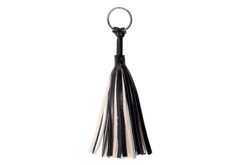 VOLKER LANG Schlüsselanhänger TASSEL, SR12 - Oberfläche: Vintage - Farbe: ecru-black von VOLKER LANG
