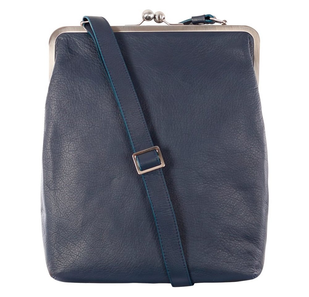 VOLKER LANG Schultertasche EFFI  Elegante Damen Bügeltasche aus italienischem Leder von VOLKER LANG