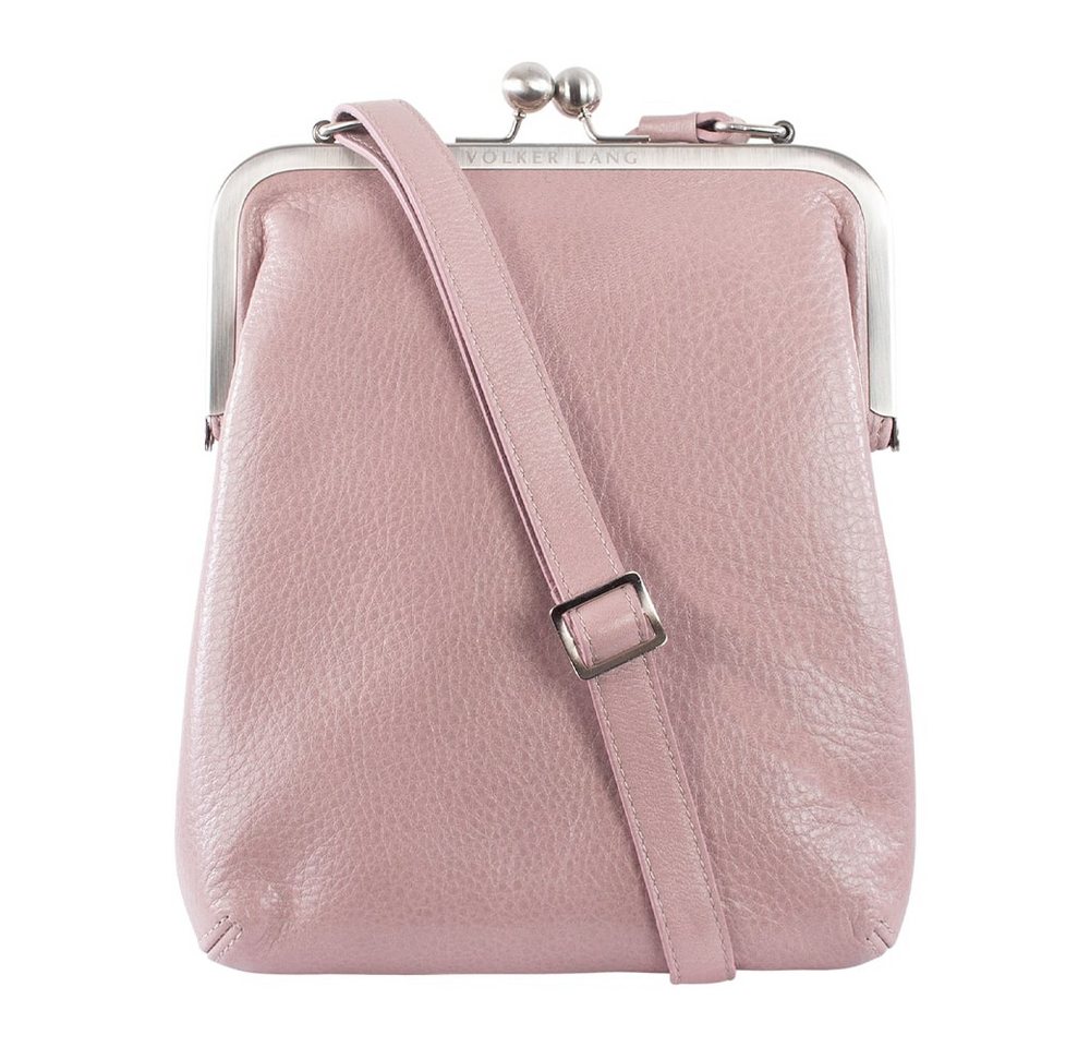 VOLKER LANG Schultertasche LOLA  Elegante Damen Bügeltasche aus italienischem Leder von VOLKER LANG