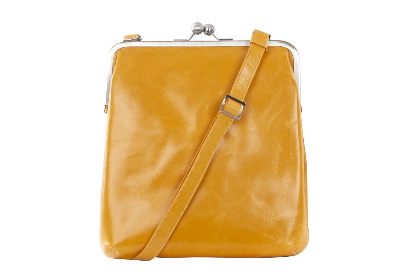 VOLKER LANG Schultertasche MATA  Elegante Damen Bügeltasche aus italienischem Leder von VOLKER LANG