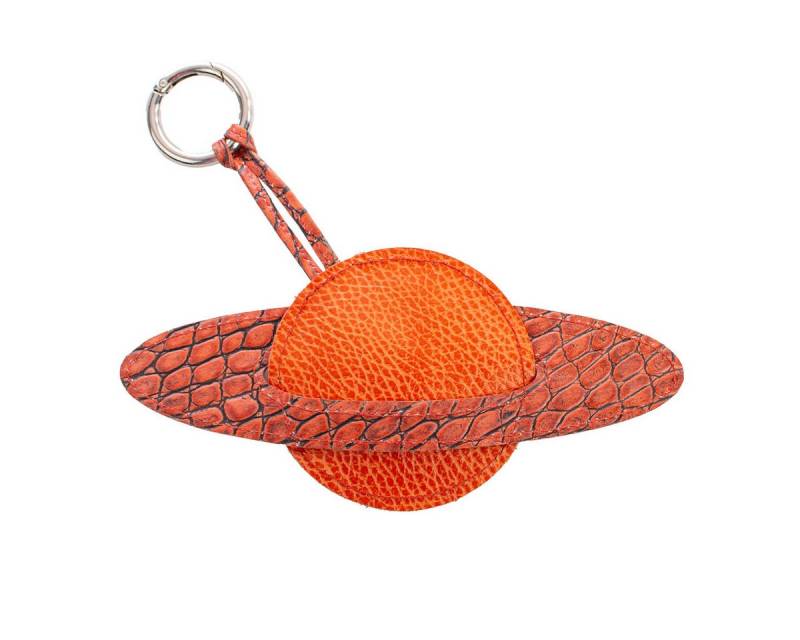 VOLKER LANG Taschenanhänger CHARM Saturn, CH3 - Premium Taschenanhänger aus Leder von VOLKER LANG