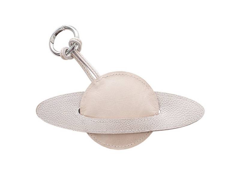 VOLKER LANG Taschenanhänger CHARM Saturn, CH3 - Oberfläche: Manta - Farbe: unicorn von VOLKER LANG