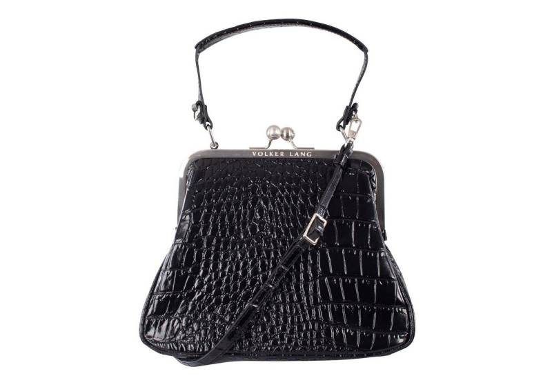 VOLKER LANG Umhängetasche AUDREY, BT20 - Oberfläche: Kroko - Farbe: kro-black von VOLKER LANG