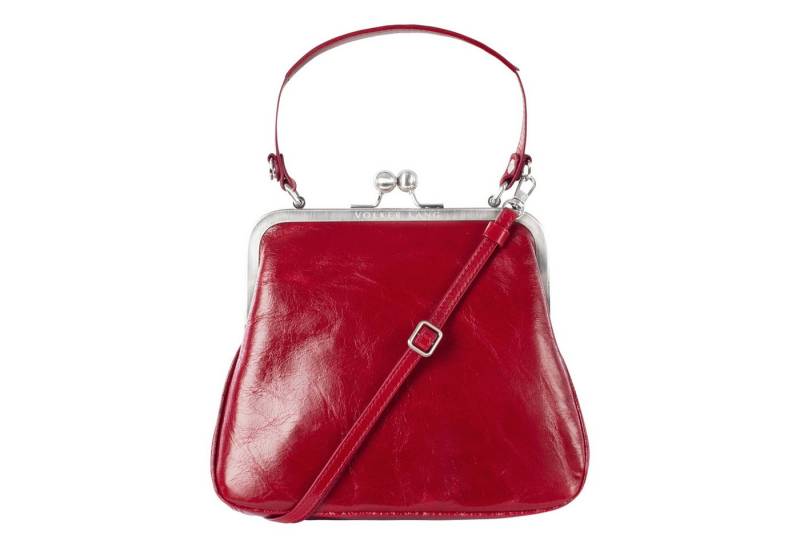 VOLKER LANG Schultertasche AUDREY  Elegante Damen Bügeltasche aus italienischem Leder von VOLKER LANG