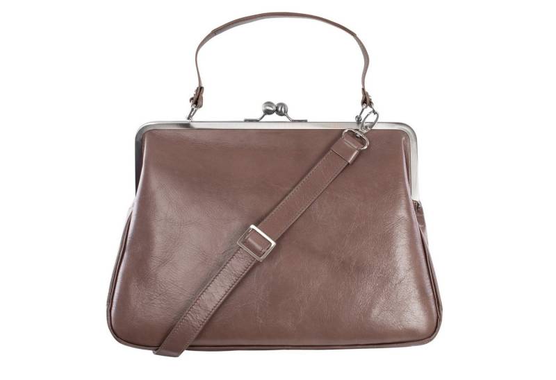 VOLKER LANG Schultertasche GRACE  Elegante Damen Bügeltasche aus italienischem Leder von VOLKER LANG