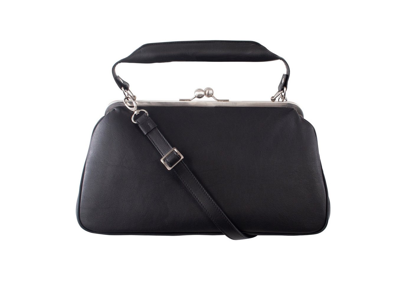 VOLKER LANG Umhängetasche ISABELLE  Elegante Damen Bügeltasche aus italienischem Leder von VOLKER LANG