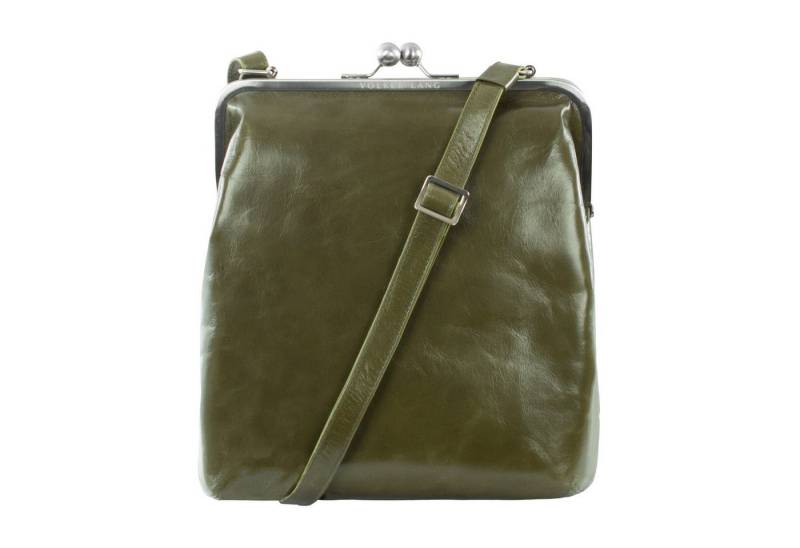 VOLKER LANG Schultertasche MATA  Elegante Damen Bügeltasche aus italienischem Leder von VOLKER LANG