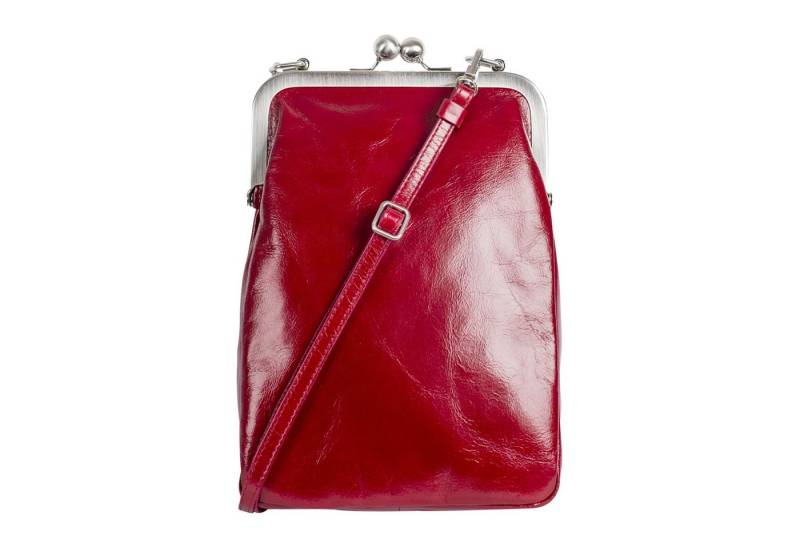 VOLKER LANG Schultertasche MILA  Elegante Damen Bügeltasche aus italienischem Leder von VOLKER LANG