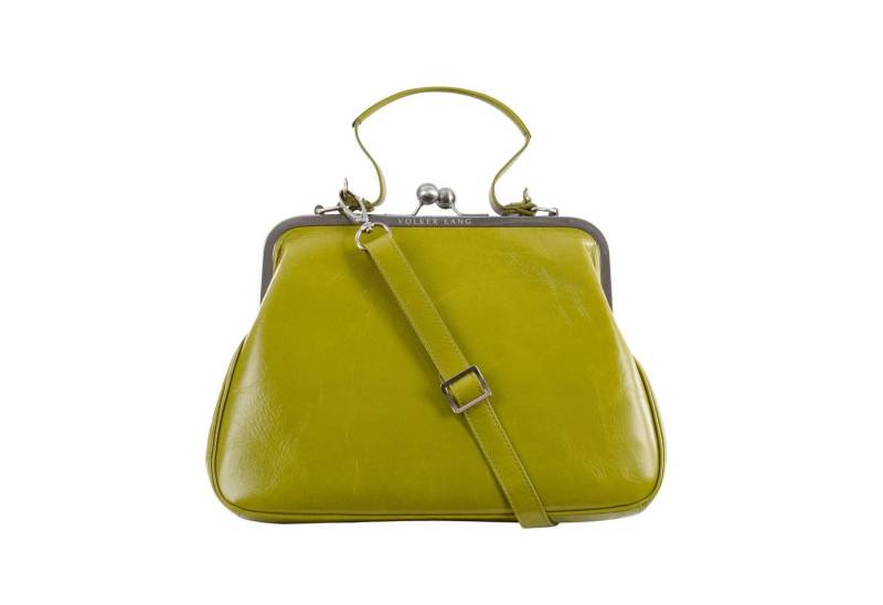 VOLKER LANG Schultertasche ROMY  Elegante Damen Bügeltasche aus italienischem Leder von VOLKER LANG