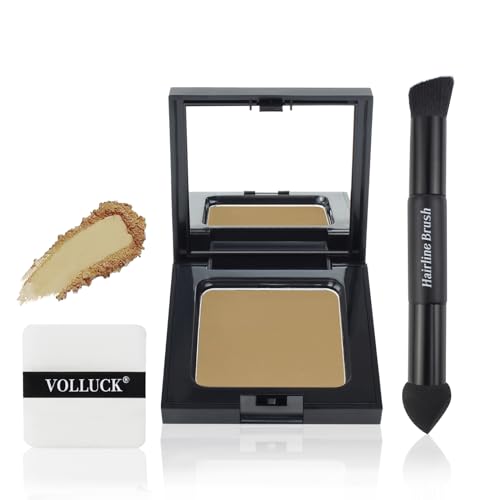 VOLLUCK Ansatzpuder, Sofortige Abdeckung Haaransatz Puder bei Graue Haare und Lichtes Haar, Natürliche Haarpuder Ansatz für Männer & Frauen (Blond, 12 g) von VOLLUCK