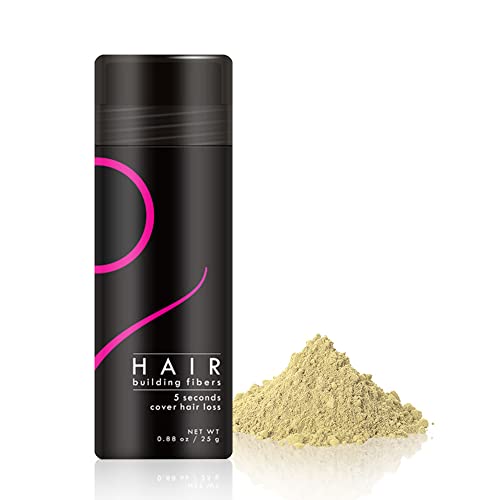 VOLLUCK Streuhaar Schütthaar zur Haarverdichtung, Haaransatz Kaschieren Haar Puder Ansatzspray Dunkelbraun Hair Fibers Hair styling Powder Haaransatz Spray Haarfasern - 25g (Gold) von VOLLUCK