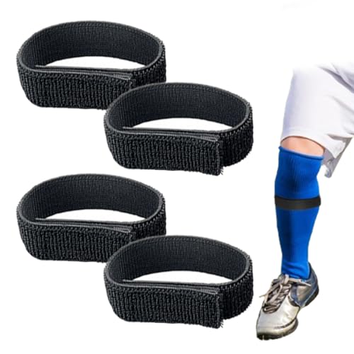 2 Paar schwarze Stiefelblusen-Gummibänder Knöchel- und Hosengurte mit Klettverschluss, Militärstiefelgurte Fitnessgerätegurte von VOMZIKL