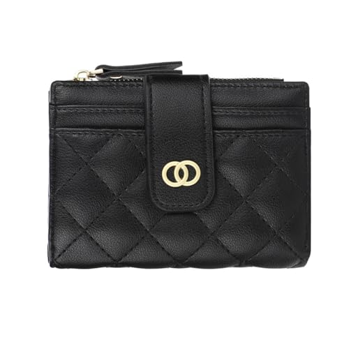 Geldbörse Damen, Bifold Leder Kleines Portemonnaie für Frauen, Geldbeutel Damen Klein und im Kurzformat Portemonnaie Kleine Brieftasche Geldbörsemit mit Mehreren Fächern von VOMZIKL