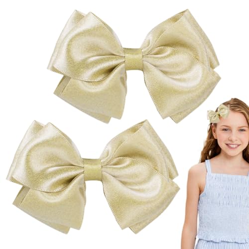 Haarschleifen Mädchen, 2PCS Schleife Haarspange, Haarspangen mit Schleife, Französische Haarspangen Mädchen Haarspangen von VOMZIKL