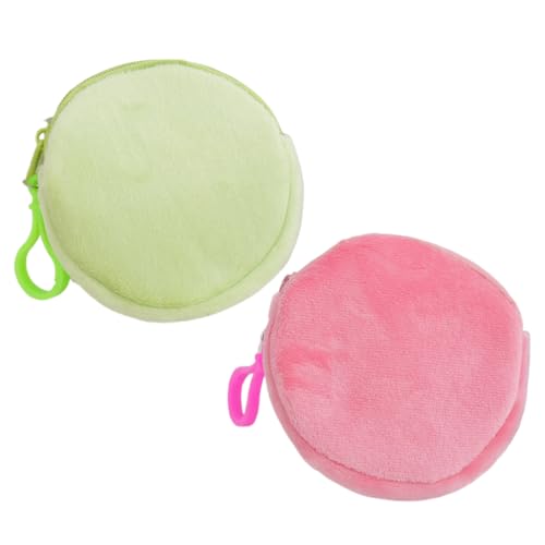 VOMZIKL Kleiner Geldbeutel Damen, 2 Stück Mini Geldbörse, Kleingeldbörse mit Reißverschluss, Tragbare Mini Portemonnaie, Kosmetiktasche von VOMZIKL