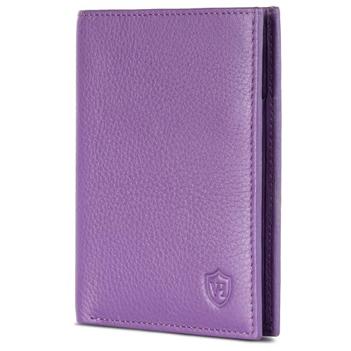 VON HEESEN® Geldbörsen Herren & Damen (Violet, OHNE MÜNZFACH) von VON HEESEN