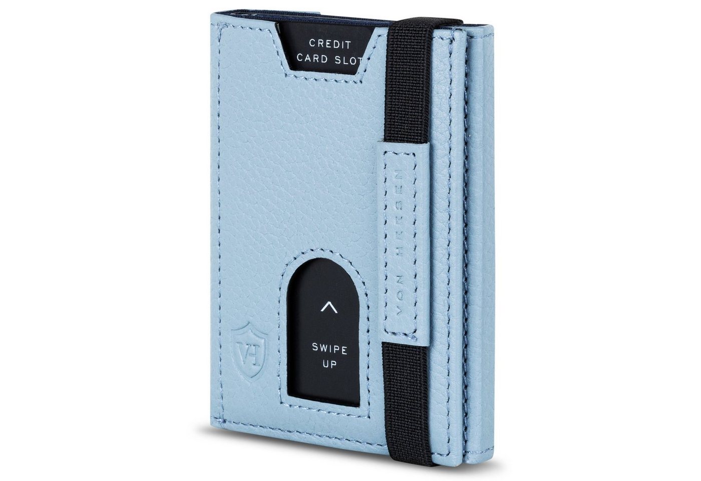 VON HEESEN Geldbörse Whizz Wallet mit RFID-Schutz, 5 Kartenfächer und Mini-Münzfach, Slim Wallet Geldbeutel Portemonnaie inkl. RFID-Schutz & Geschenkbox von VON HEESEN