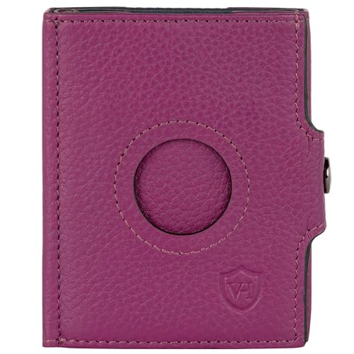 VON HEESEN Slim Wallet mit Münzfach & Airtag-Fach Pink von VON HEESEN