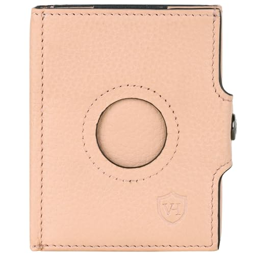 VON HEESEN Slim Wallet mit XL Münzfach & Airtag-Fach Rose von VON HEESEN