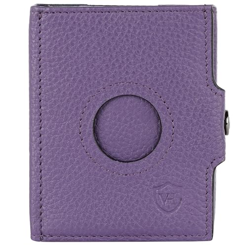 VON HEESEN Slim Wallet mit Münzfach & Airtag-Fach Violet von VON HEESEN