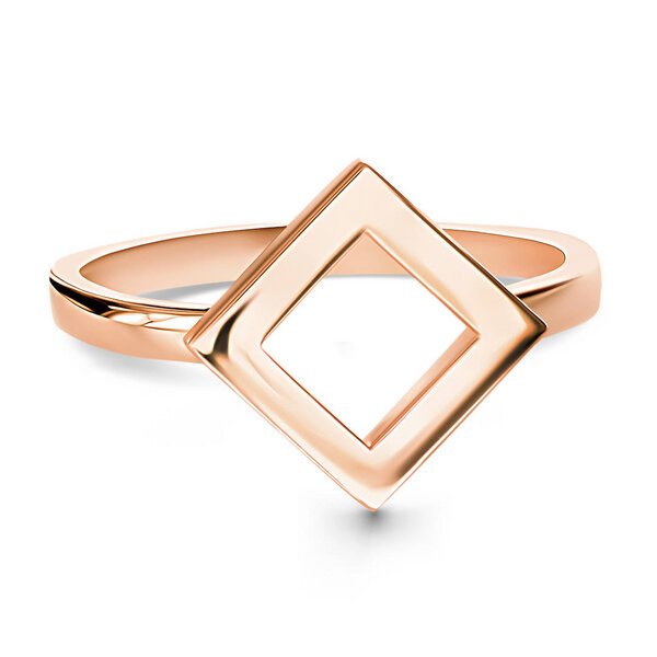 VON KRONBERG Ring SQUARE aus 18 Karat recyceltem Gold - nachhaltig und puristisch! von VON KRONBERG