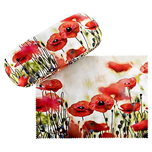 VON LILIENFELD Brillenetui Mohnblumen Motiv Etui Brille Mikrofaser Brillenputztuch Brillenbox Stabiles Hardcase Set mit Stoff bezogen VON LILIENFELD Brillenetui Mohnblumen Motiv Etui Brille Mikrofaser Brillenputztuch Brillenbox Stabiles Hardcase Set mit Stoff bezogen von VON LILIENFELD