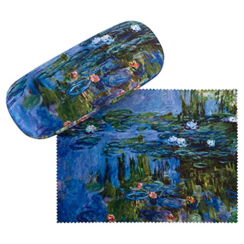 VON LILIENFELD Brillenetui Claude Monet: Seerosen Blumen Kunst Motiv Etui Brille Mikrofaser Brillenputztuch Brillenbox Stabiles Hardcase Set mit Stoff bezogen VON LILIENFELD Brillenetui Claude Monet: Seerosen Blumen Kunst Motiv Etui Brille Mikrofaser Brillenputztuch Brillenbox Stabiles Hardcase Set mit Stoff bezogen von VON LILIENFELD