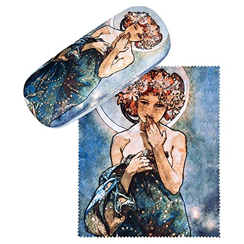VON LILIENFELD Brillenetui Alfons Maria Mucha : Der Mond Kunst Motiv Etui Brille Mikrofaser Brillenputztuch Brillenbox Stabiles Hardcase Set mit Stoff bezogen VON LILIENFELD Brillenetui Alfons Maria Mucha : Der Mond Kunst Motiv Etui Brille Mikrofaser Brillenputztuch Brillenbox Stabiles Hardcase Set mit Stoff bezogen von VON LILIENFELD