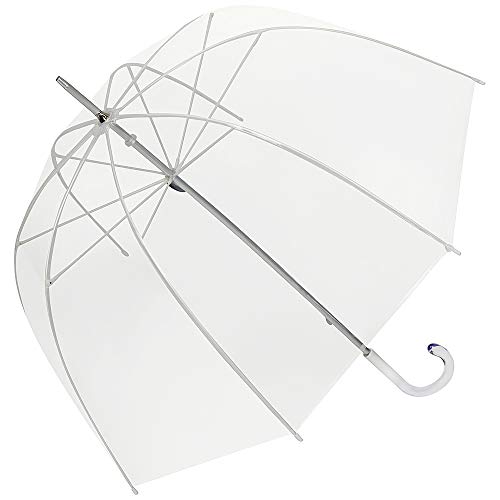 VON LILIENFELD Regenschirm Glockenschirm Transparent Stockschirm Durchsichtig Melina von VON LILIENFELD