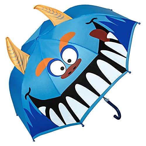 VON LILIENFELD Regenschirm Kinderschirm Monster Junge Mädchen Kids bis ca. 8 Jahre von VON LILIENFELD