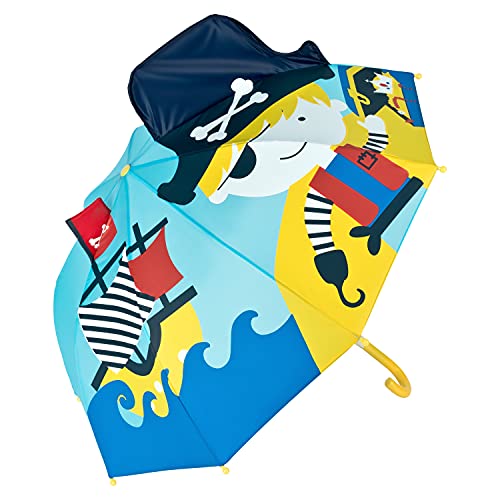 VON LILIENFELD Regenschirm Kinderschirm Kinderregenschirm Pirat Seeräuber Schiff Kids Junge Mädchen bis ca. 8 Jahre von VON LILIENFELD