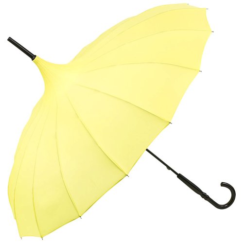 VON LILIENFELD Regenschirm Mode Damen Sonnenschirm Brautschirm Hochzeitsschirm Pagode Cécile gelb von VON LILIENFELD