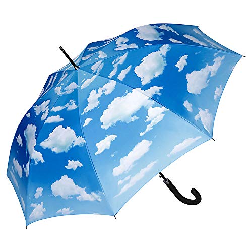 VON LILIENFELD Regenschirm Wolken Bayrischer Himmel Auf-Automatik Damen Herren Stockschirm Stabil von VON LILIENFELD
