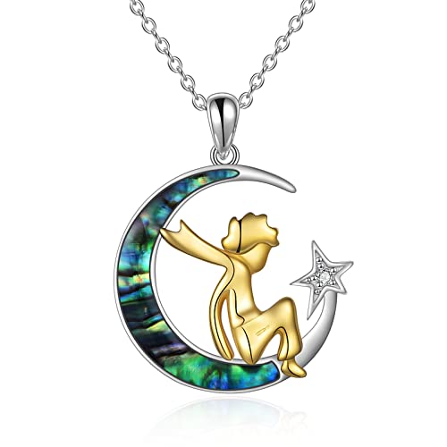 VONALA Der kleine Prinz Geschenke 925 Sterling Silber Le Petit Prince Halskette Schmuck Geschenke für Frauen Mädchen von VONALA