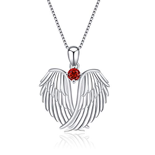 VONALA Guardian Angel Wings Halskette Sterling Silber Anh?nger mit Sparkle Cubic Zirconia Schmuck f¨¹r Frauen M?dchen Geburtstag Geschenk Birhstone Januar VONALA Guardian Angel Wings Halskette Sterling Silber Anh?nger mit Sparkle Cubic Zirconia Schmuck f¨¹r Frauen M?dchen Geburtstag Geschenk Birhstone Januar von VONALA