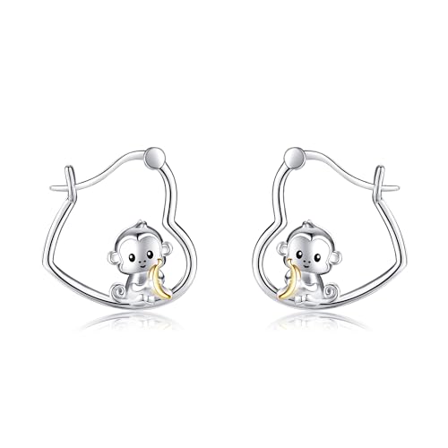 VONAL Aaffe Ohrringe 925 Sterling Silber liebeskind ohrringe Geschenk für Mädchen VONAL Aaffe Ohrringe 925 Sterling Silber liebeskind ohrringe Geschenk für Mädchen von VONALA