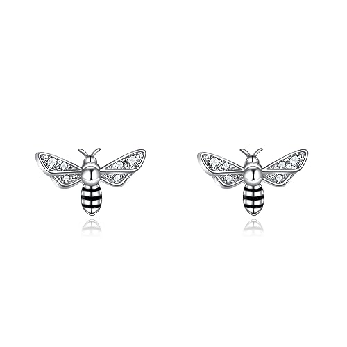 VONALA 925 Sterling Silber Biene Ohrringe Niedliche Tier Ohrstecker Hypoallergene Schmuck Geburtstagsgeschenke für Frauen Teenager Mädchen Tochter VONALA 925 Sterling Silber Biene Ohrringe Niedliche Tier Ohrstecker Hypoallergene Schmuck Geburtstagsgeschenke für Frauen Teenager Mädchen Tochter von VONALA