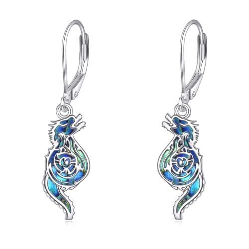 VONALA Abalone Muschel Ohrringe für Frauen Libelle/Drache/Weinrebe Sterling Silber Vine Einzigartige Vintage Strand Boho Ohrringe Geschenke für Frauen (Drachen) VONALA Abalone Muschel Ohrringe für Frauen Libelle/Drache/Weinrebe Sterling Silber Vine Einzigartige Vintage Strand Boho Ohrringe Geschenke für Frauen (Drachen) von VONALA