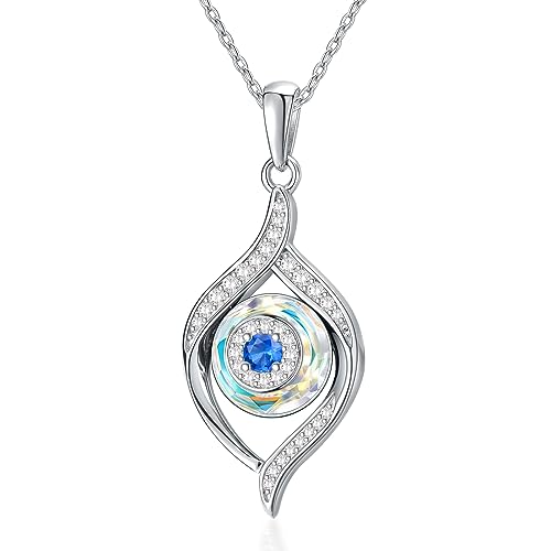 VONALA Halskette mit bösem Blick Sterlingsilber türkischer böser Blick-Anhänger Halskette blaue griechische Augen Halskette Amulett Ojo Turco böser Blick Schmuck Geschenk für Frauen Mädchen von VONALA