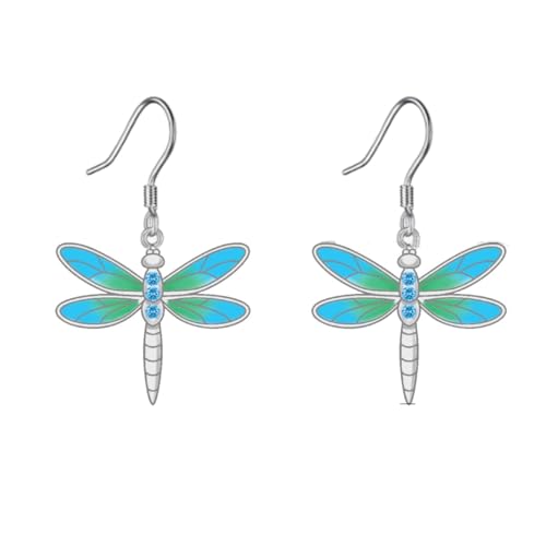 VONALA Libellen-Ohrringe für Damen, 925er Sterlingsilber, Libellen-Schmuck, Geschenke für Frauen, Familie und Freunde von VONALA