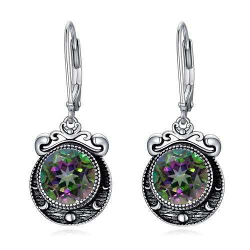 VONALA Mystic Topas-Ohrringe für Damen Sterlingsilber Mondphase Leverback baumelnde Ohrringe Mystic Topas-Schmuck Geschenke für Frauen Teenager Mädchen VONALA Mystic Topas-Ohrringe für Damen Sterlingsilber Mondphase Leverback baumelnde Ohrringe Mystic Topas-Schmuck Geschenke für Frauen Teenager Mädchen von VONALA