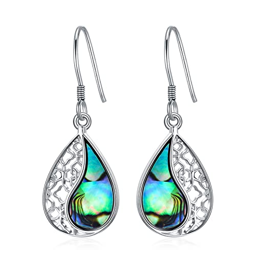 VONALA S925 Sterling Silber Abalone Muschel Ohrringe Hängend Ohrringe Schmuck für Damen Mädchen, Geburtstags Muttertags Schmuck Geschenke VONALA S925 Sterling Silber Abalone Muschel Ohrringe Hängend Ohrringe Schmuck für Damen Mädchen, Geburtstags Muttertags Schmuck Geschenke von VONALA