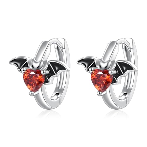 VONALA Schläger Creolen Ohrringe, 925 Sterling Silber Tier Schmuck mit Zirkonia für Damen Mädchen Kinder (Schläger) von VONALA