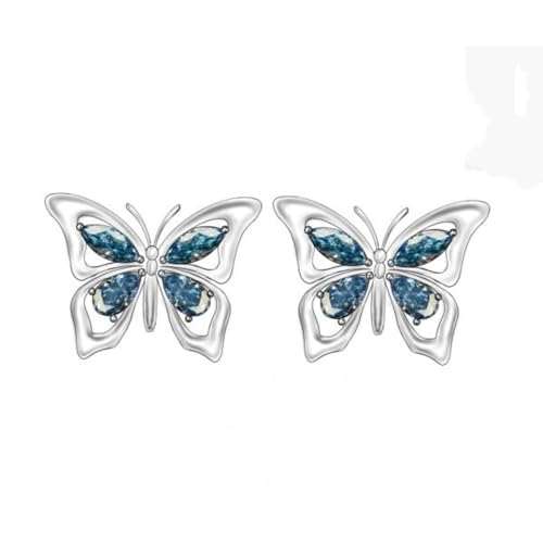 VONALA Schmetterlings-Ohrringe für Damen, 925er Sterlingsilber, Schmetterlings-Geburtsstein-Ohrstecker, hypoallergen, Schmetterlingsschmuck, Geschenke für Frauen, Familie und Freunde VONALA Schmetterlings-Ohrringe für Damen, 925er Sterlingsilber, Schmetterlings-Geburtsstein-Ohrstecker, hypoallergen, Schmetterlingsschmuck, Geschenke für Frauen, Familie und Freunde von VONALA