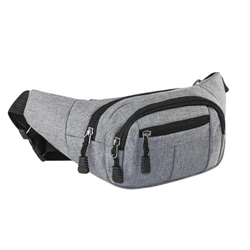 Bauchtasche Hüfte Bauch Banana Bum Brust Gürtel for Männer Frauen Taille Tasche Männlich Weiblich Taille Fanny Pack Wasserdicht Bauchtasche Herren(Gray) von VONCYKI
