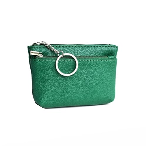 VONCYKI Münzgeldbörsen für Damen, PU-Leder, klein, weiche Oberfläche, modisch, Schlüsselbank, Karte, Münze, kleine Geldbörse (hellgrün, 1 Stück) von VONCYKI