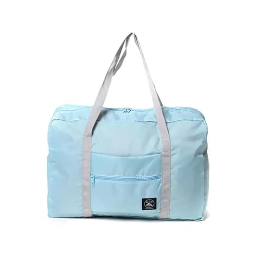 VONCYKI Nylon Faltbare Reisetaschen Große Kapazität Gepäck Unisex Taschen Handtaschen Tasche Frauen Wasserdicht Männer Trave(Blue) von VONCYKI