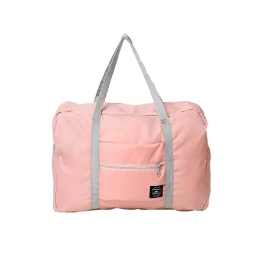 VONCYKI Nylon Faltbare Reisetaschen Große Kapazität Gepäck Unisex Taschen Handtaschen Tasche Frauen Wasserdicht Männer Trave(Pink) von VONCYKI